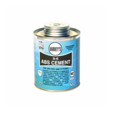 Harvey Tool MEDIUM LOW VOC ABS CEMENT, 4 OZ DAUBER IN BOTTLE, OPAQUE LIQUID FORM, BLACK 018500-24